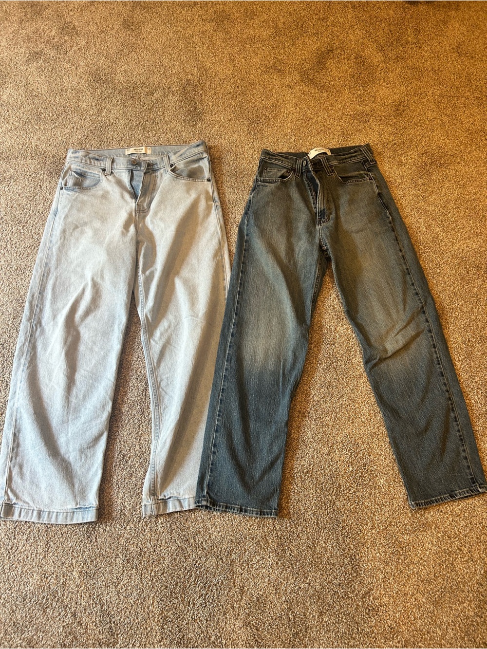 Hollister Two-Tone Skinny Jeans in Dark Wash and Light Wash
